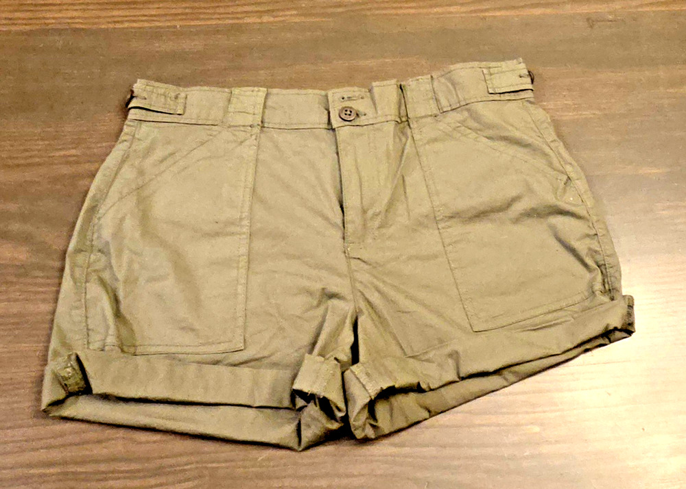NWT Sanctuary Olive SZ L Women's Utility Shorts